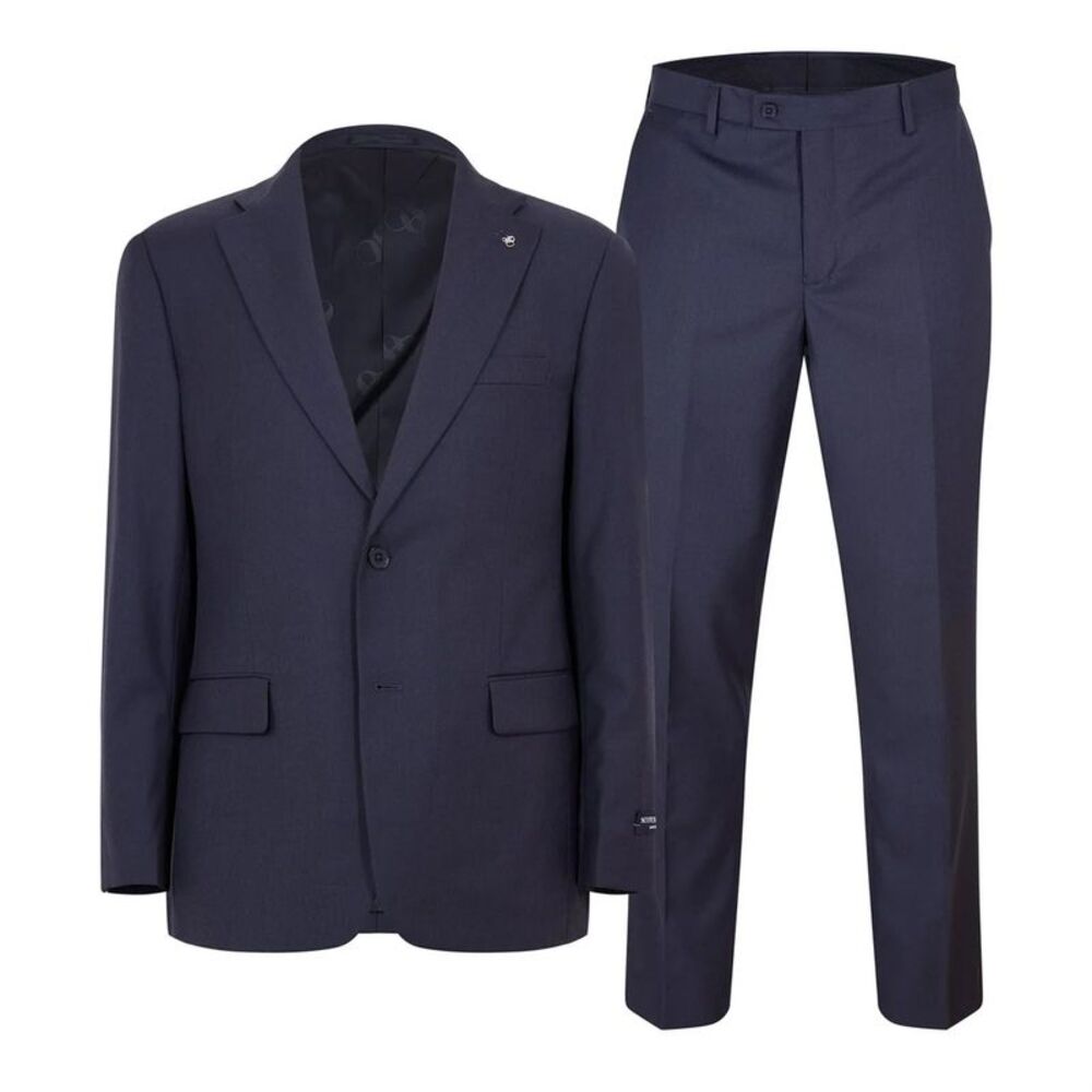 Scotch Mens Plain Single-Breasted Suit Set / Charcoal